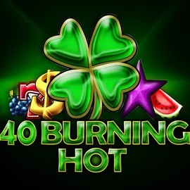 40 Burning Hot slot logo by Amusnet Interactive at King Pari Casino40 Burning Hot