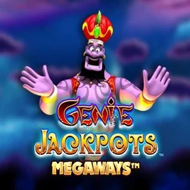Logo of Genie Jackpots Megaways from Blueprint Gaming at King Pari Casino